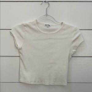 Reformation Cream Crop Top